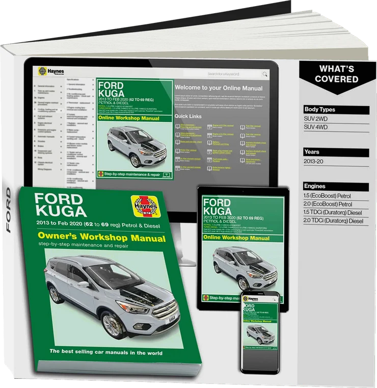 Ford Kuga 2013-Feb 2020 (62 to 69) Haynes Repair Manual