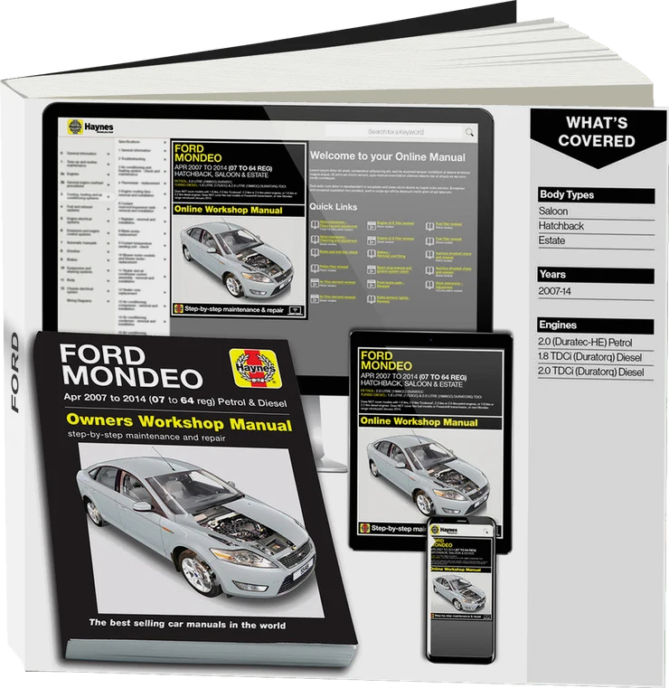 Ford Mondeo Petrol & Diesel (Apr 2007-2014) Haynes Repair Manual