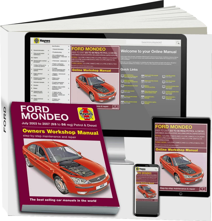 Ford Mondeo Petrol & Diesel (July 2003-2007) Haynes Repair Manual
