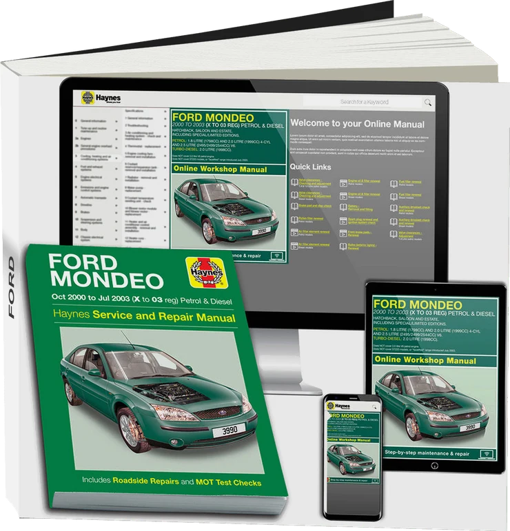 Ford Mondeo Petrol & Diesel (Oct 2000-Jul 2003) Haynes Repair Manual