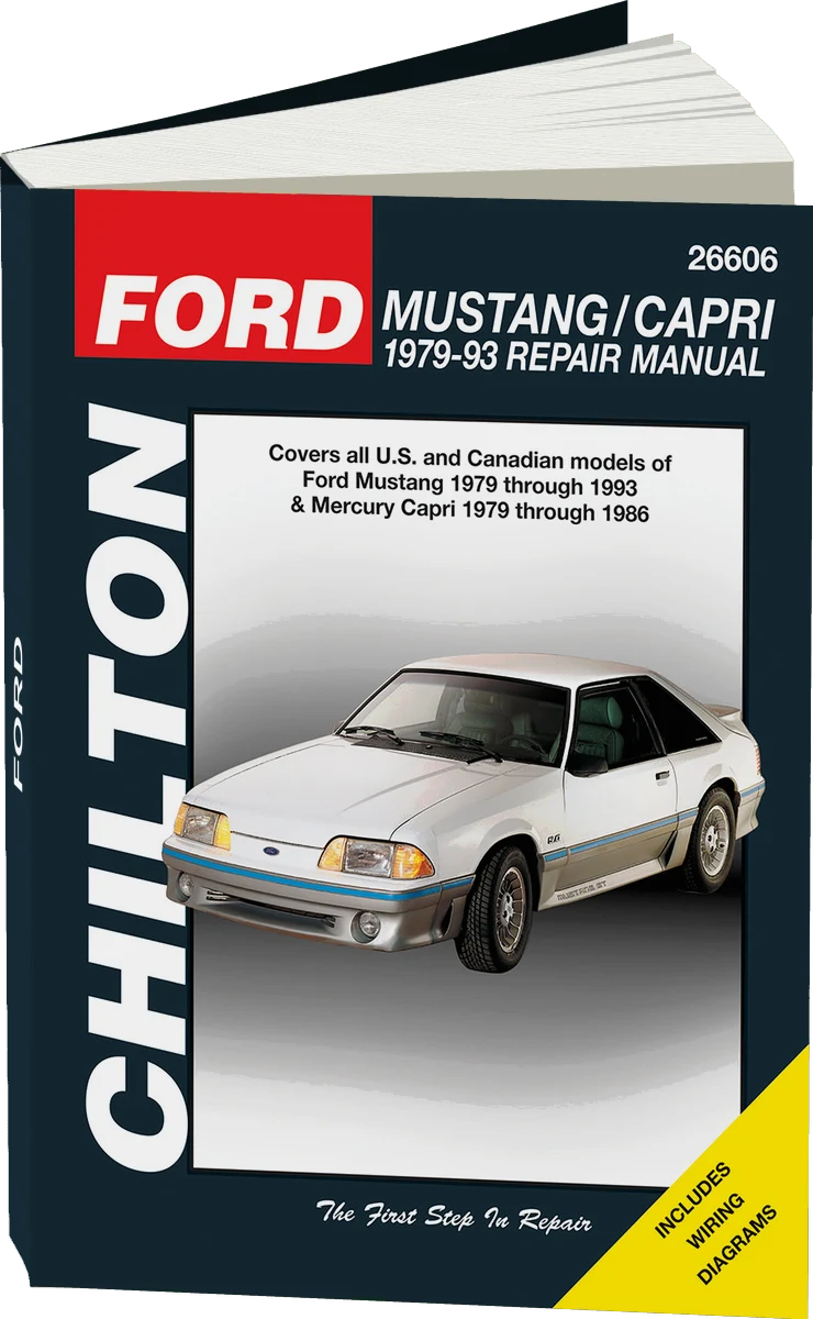 Ford Mustang/Capri (1979-93) for of Ford Mustang (1979-93) & Mercury Capri (1979-86) Chilton Repair Manual (USA)