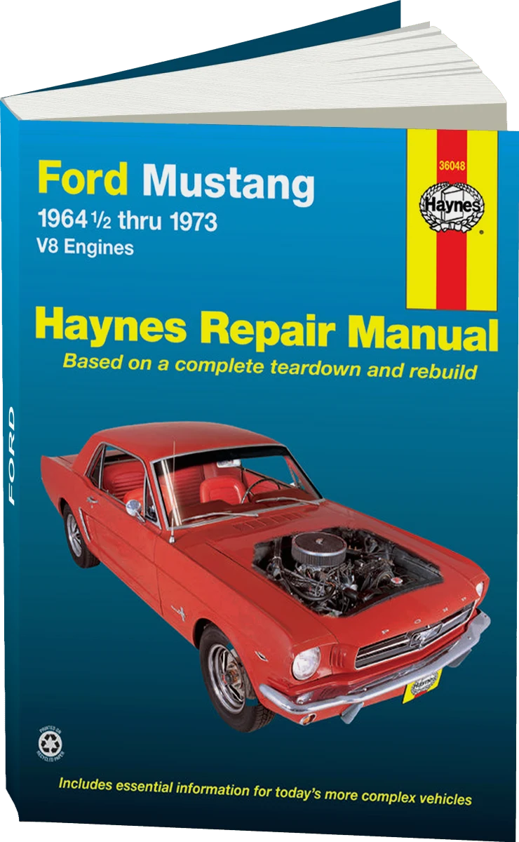 Ford Mustang, Mach 1, GT, Shelby, & Boss V-8 (1964-1973) Haynes Repair Manual (USA)