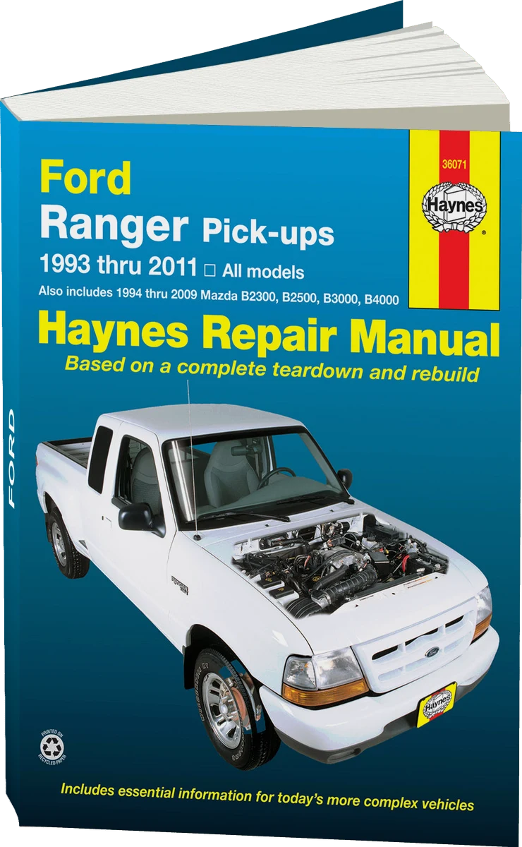 Ford Ranger (1993-2011) & Mazda B2300/B2500/B3000/B4000 (1994-2009) Haynes Repair Manual (USA)