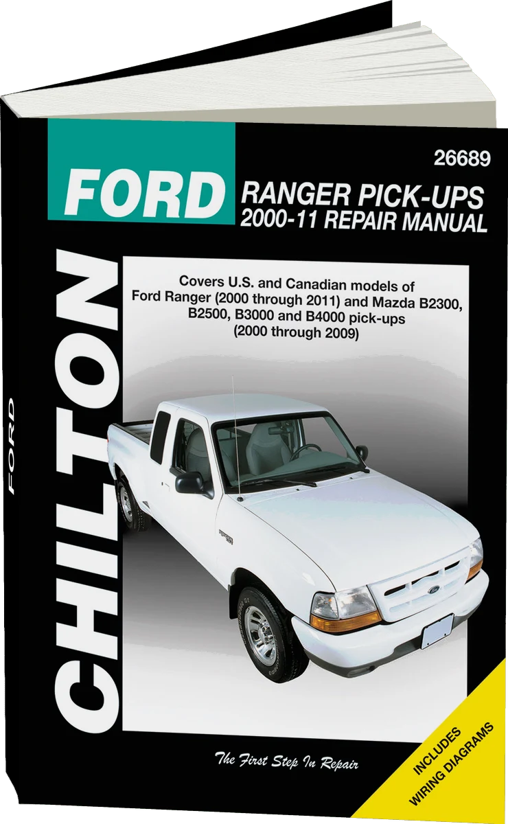 Ford Ranger Pick-Ups (2000-11) covering Ford Ranger (2000-11) & Mazda B2300/2500/3000/4000 pick-ups (2000-09) Chilton Repair Manual (USA)