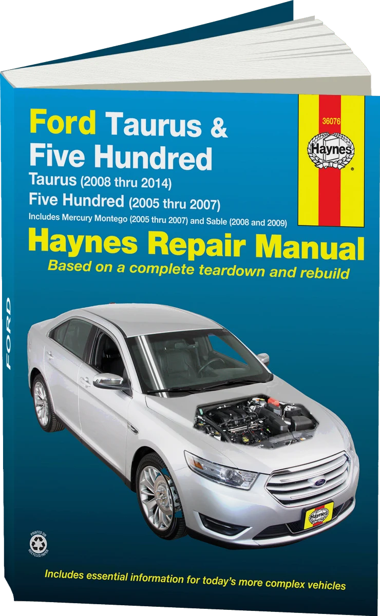 Ford Taurus (08-14) & Five Hundred (05-07) & Mercury Montego (05-07) & Sable (08-09) Haynes Repair Manual