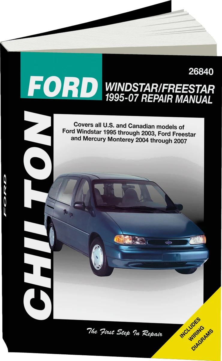 Ford Windstar/Freestar (1995-07) covering Ford Windstar (1995-03), Freestar & Mercury Monterey (2004-07) Chilton Repair Manual (USA)