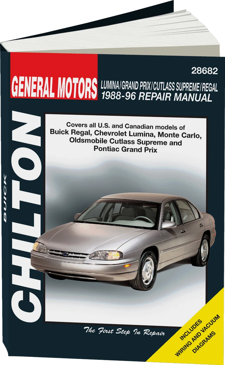 General Motors (1988-96) for of Buick Regal, Chevrolet Lumina, Monte Carlo, Oldsmobile Cutlass Supreme & Pontiac Gr& Prix Chilton Repair Manual (USA)