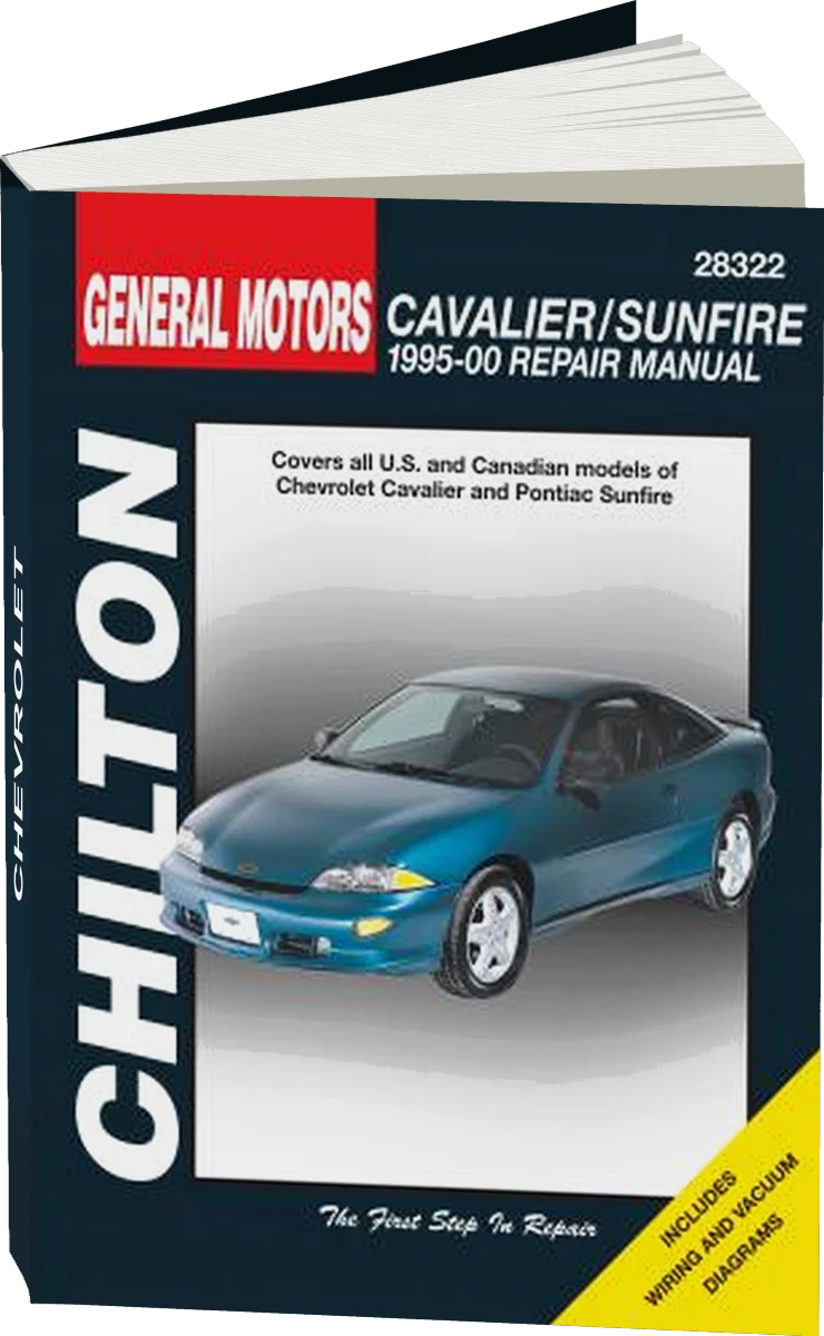 General Motors Cavalier/Sunfire Chilton Repair Manual for 1995-00 covering all models of Chevrolet Cavalier and Pontiac Sunfire