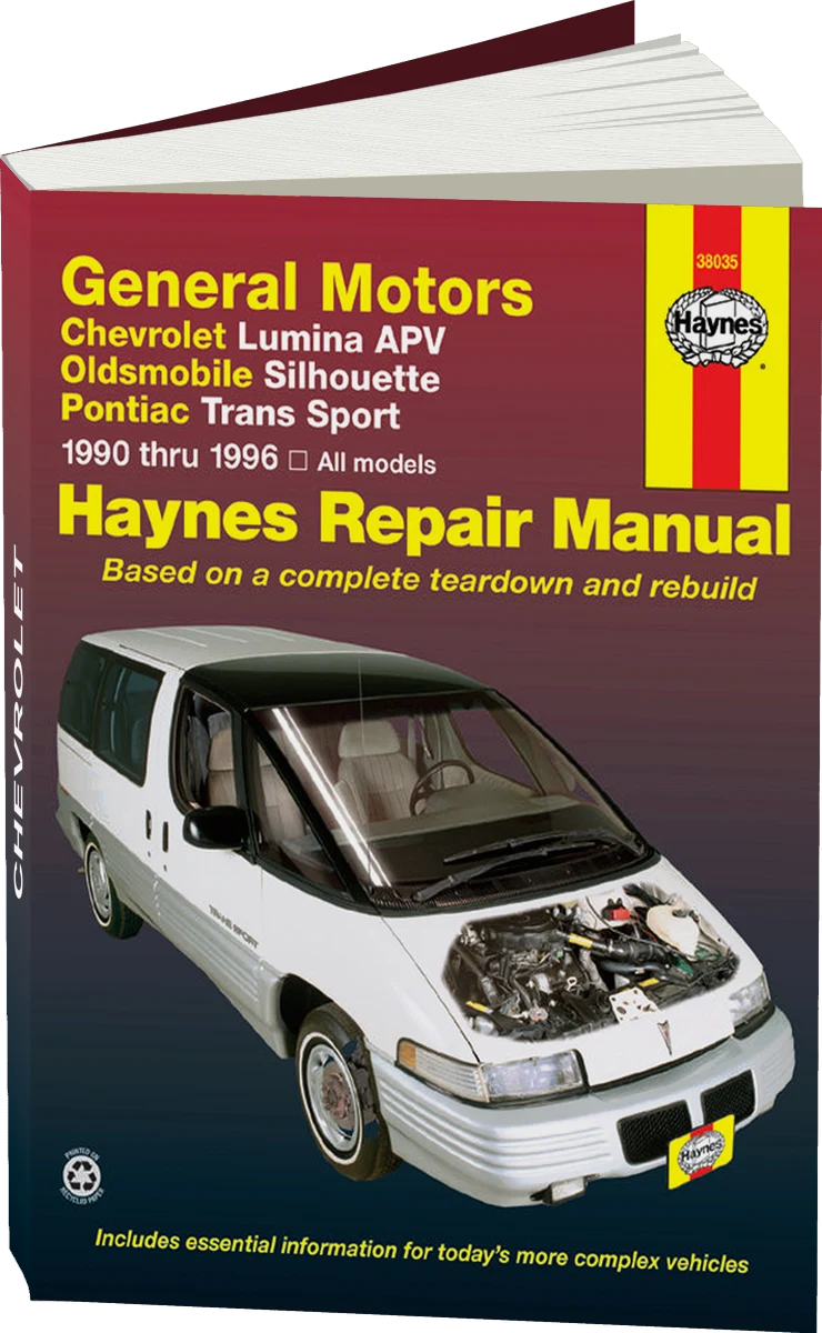 General Motors covering Chevrolet Lumina APV, Oldsmobile Silhouette & Pontiac Trans Sport models (90-96) Haynes Repair Manual