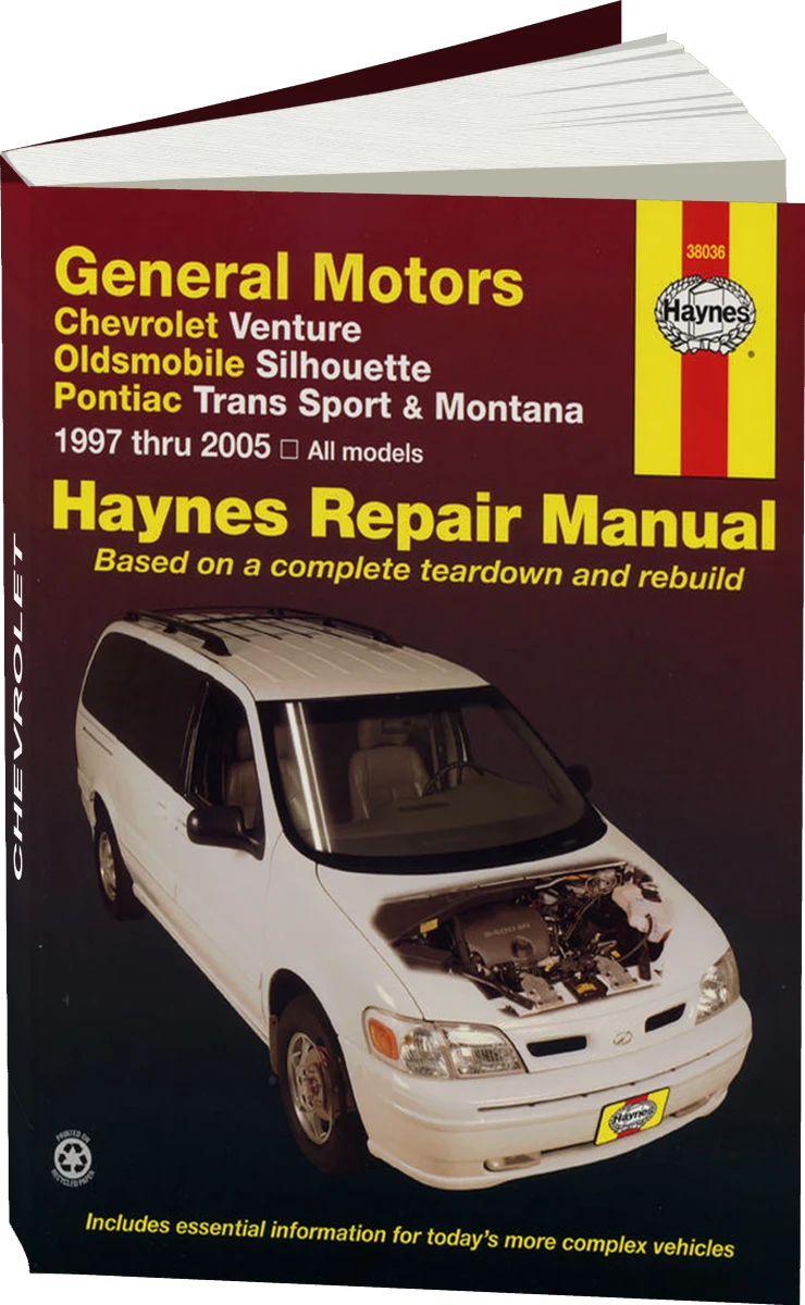 General Motors covering Chevrolet Venture, Oldsmobile Silhouette, Pontiac Trans Sport & Montana (97-05) Haynes Repair Manual