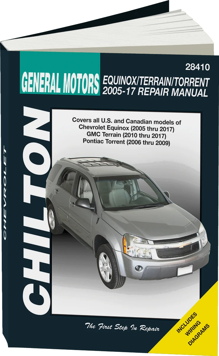 General Motors Equinox/Torrent (2005-17) for Chevrolet Equinox (2005-17), GMC Terrain (2010-17) & Pontiac Torrent (2006-09) Chilton Repair Manual (USA)