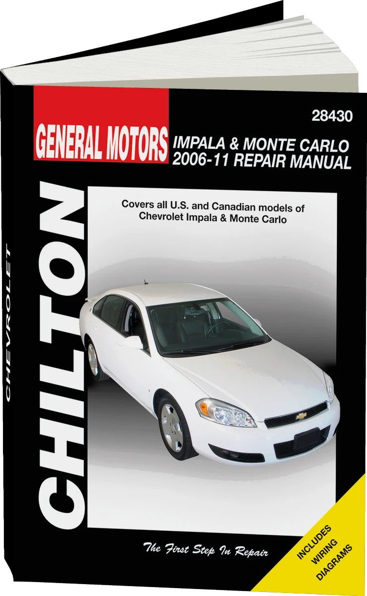 General Motors Impala & Monte Carlo (2006-08) for of Chevy Impala & Monte Carlo Chilton Repair Manual (USA)