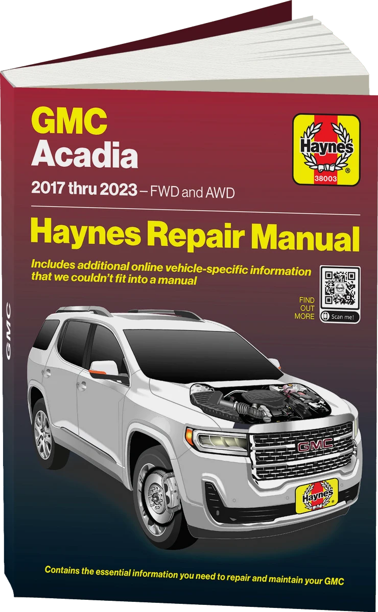 GMC Acadia (2017 - 2023) Haynes Repair Manual