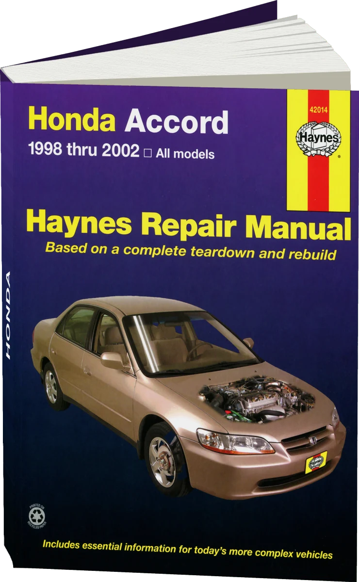 Honda Accord (1998-2002) Haynes Repair Manual (USA)