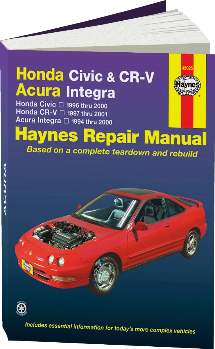 Honda Civic (96-00), CR-V (97-01) & Acura Integra (94-00) Haynes Repair Manual
