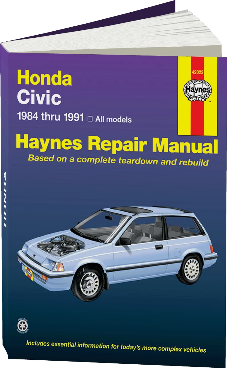 Honda Civic, Civic Si, & Civic Wagon (84-91) Haynes Repair Manual