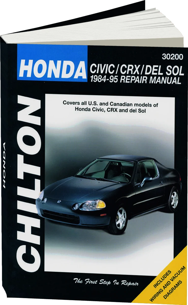 Honda Civic, CRX & del Sol (1984-95) Chilton Repair Manual (USA)