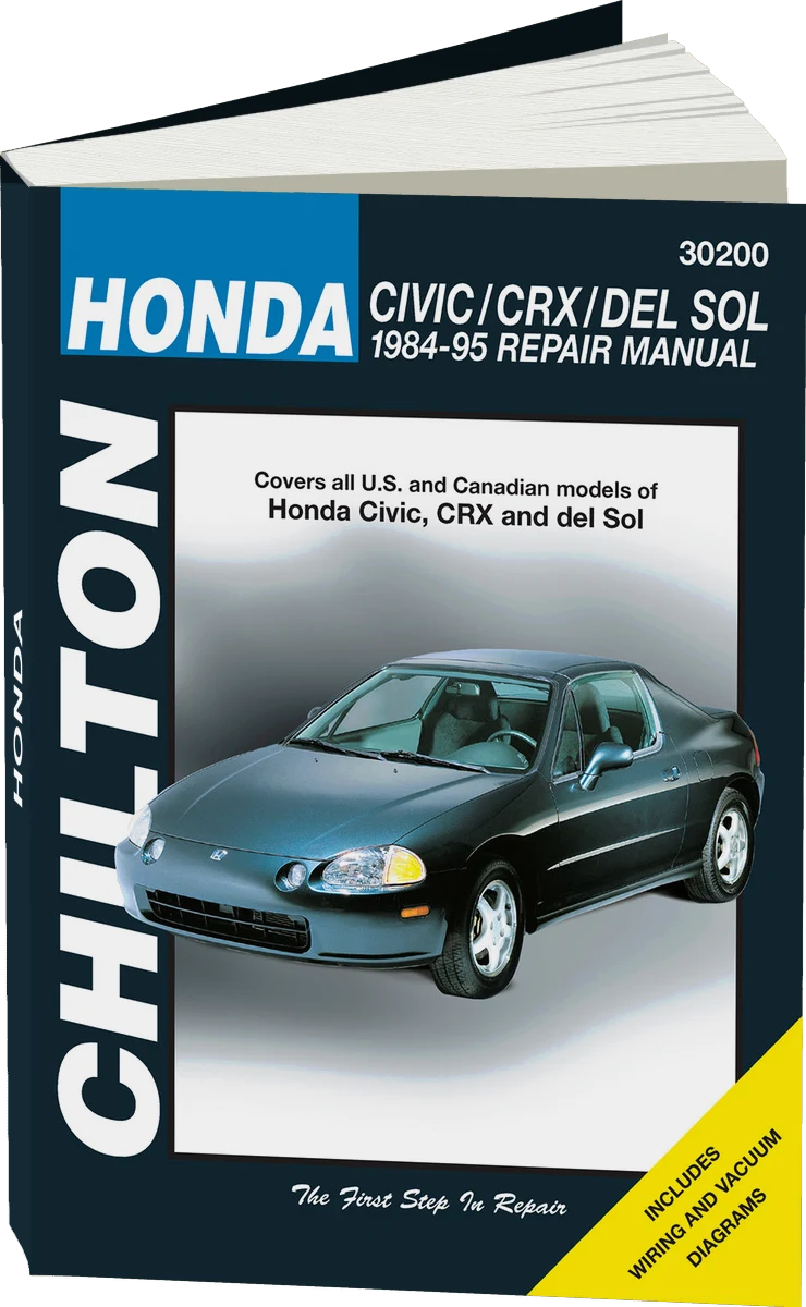 Honda Civic, CRX & del Sol (1984-95) Chilton Repair Manual (USA)