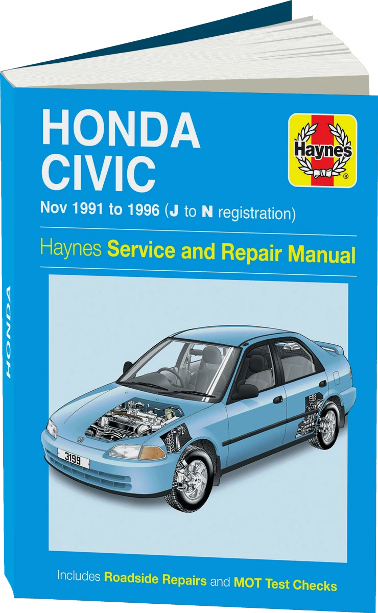 Honda Civic (Nov 91 - 96) Haynes Repair Manual