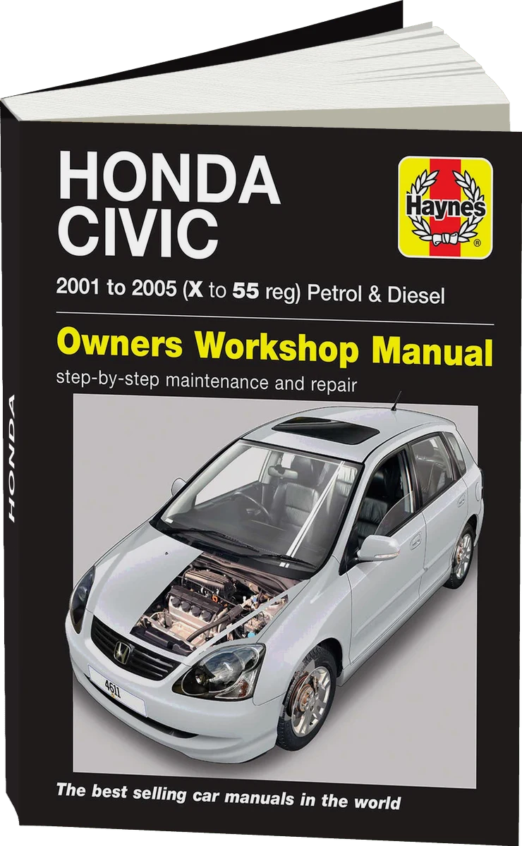 Honda Civic Petrol & Diesel (2001-2005) Haynes Repair Manual