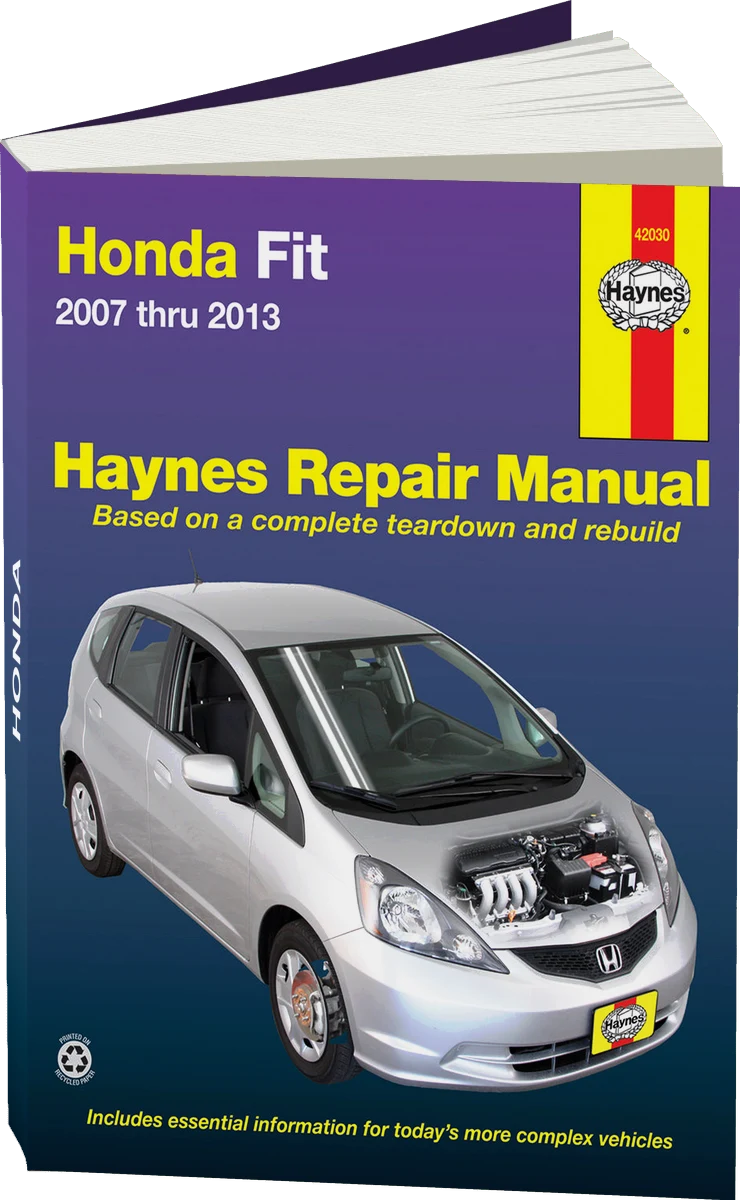 Honda Fit (2007-2013) Haynes Repair Manual (USA)