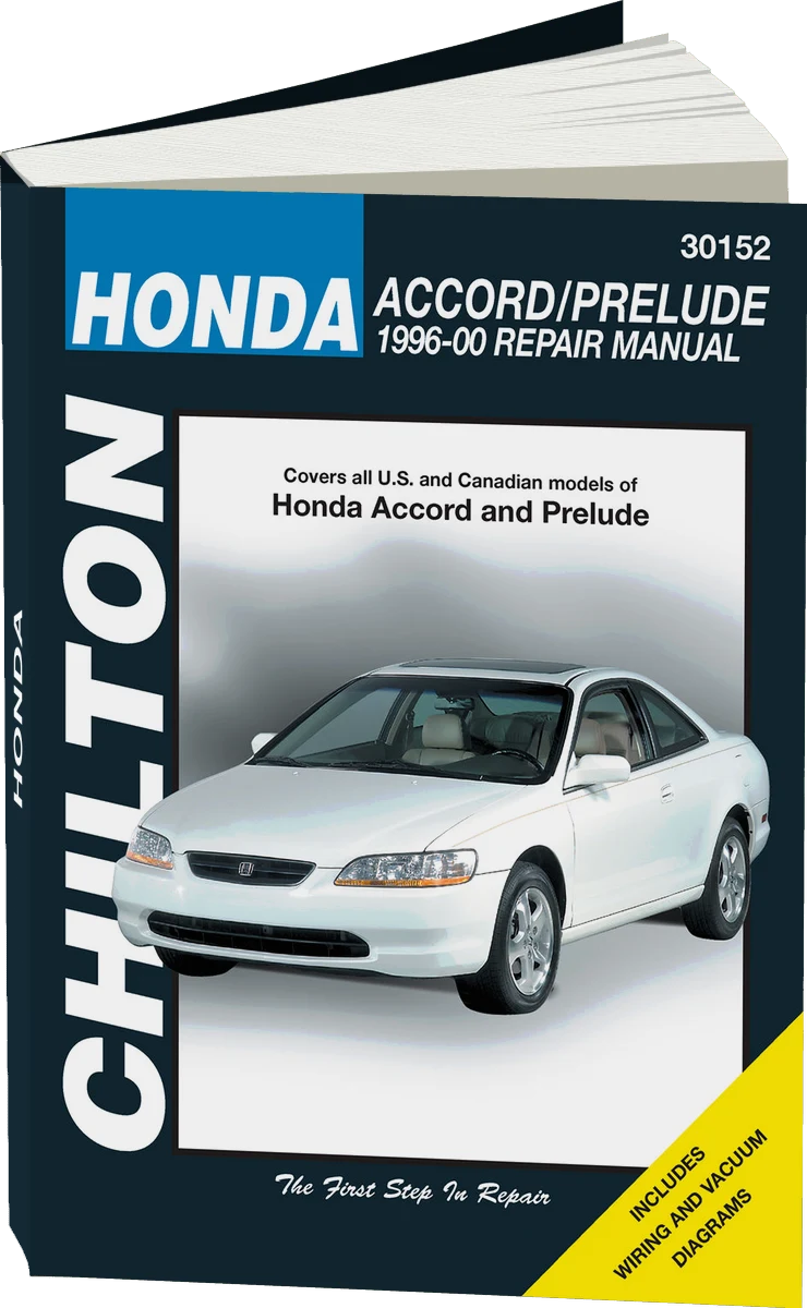 Honda from (1996-00) for of Honda Accord & Prelude Chilton Repair Manual (USA)