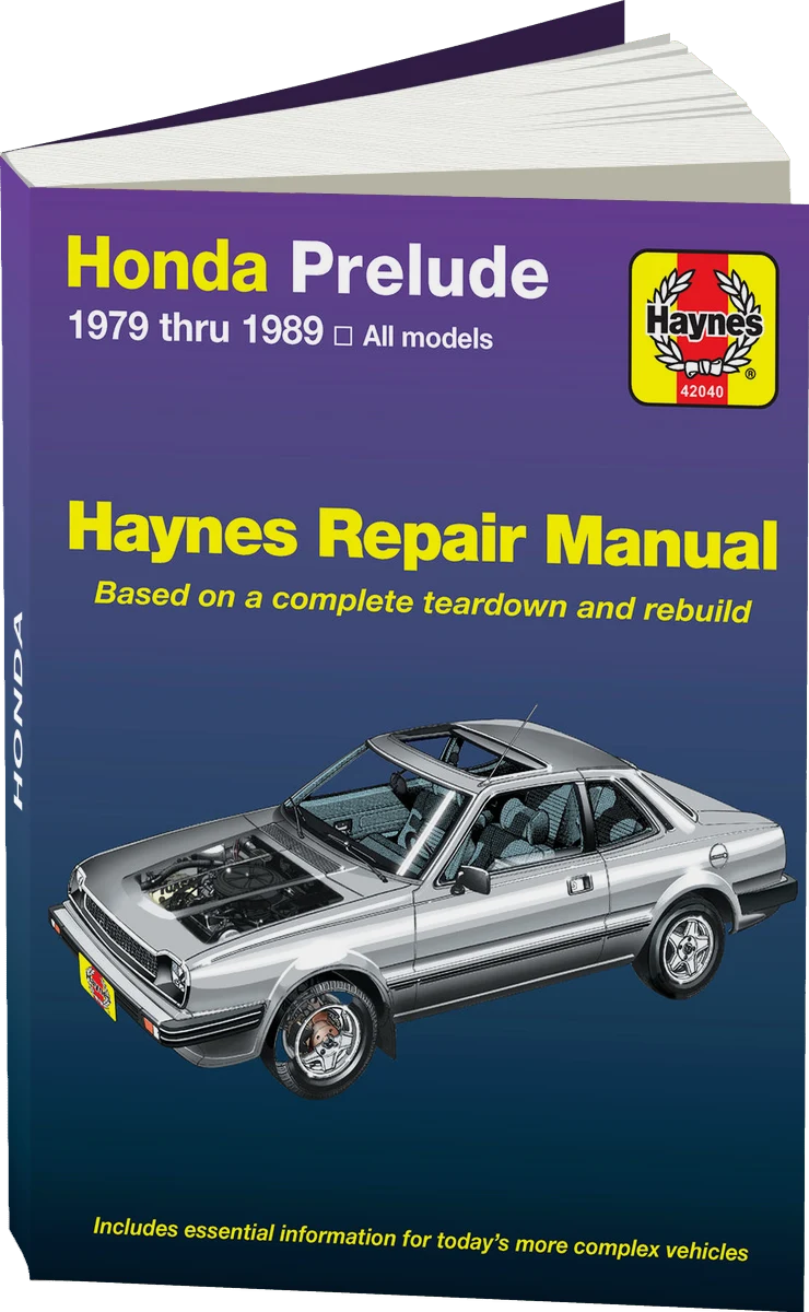 Honda Prelude CVCC (1979-1989) Haynes Repair Manual