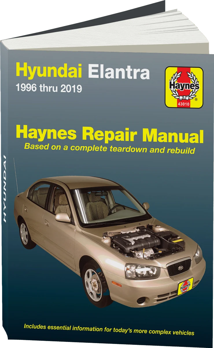 Hyundai Elantra (1996-2019) Haynes Repair Manual (USA)