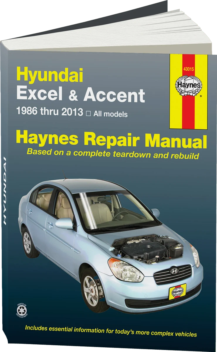 Hyundai Excel (86-94) & Accent (95-13) Haynes Repair Manual