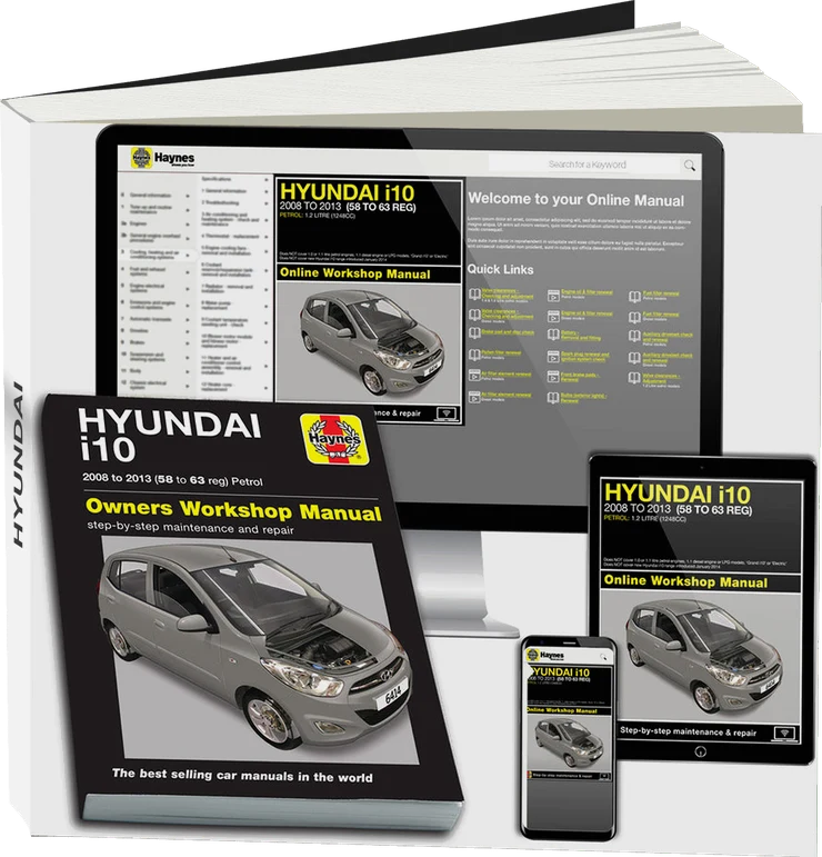 Hyundai i10 (2008-2013) 58 to 63 Petrol Haynes Repair Manual