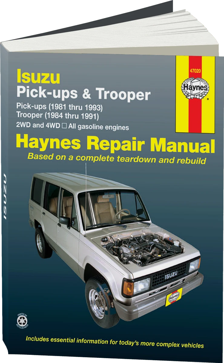 Isuzu petrol pick-ups (1981-1993), Trooper & Trooper II (1984-1991) Haynes Repair Manual (USA)