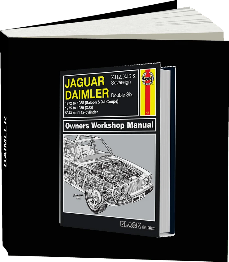 Jaguar XJ12, XJS & Sovereign; Daimler Double Six (1972-1988) Haynes Repair Manual - Premium Hardback Edition