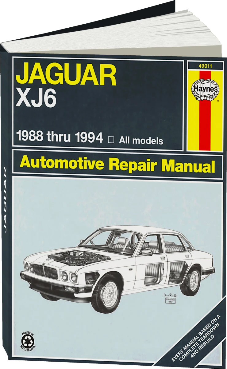 Jaguar XJ6, Vanden Plas & Sovereign (1988-1994) Haynes Repair Manual (USA)