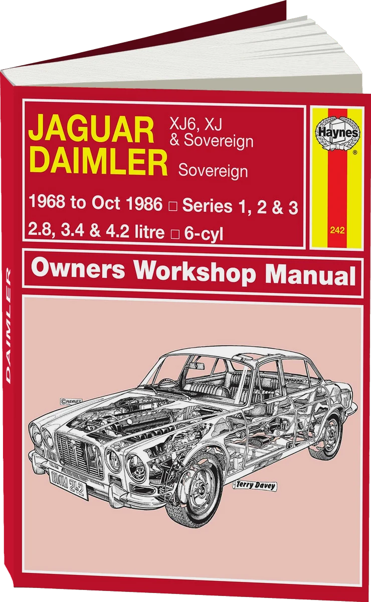 Jaguar XJ6, XJ & Sovereign; Daimler Sovereign (1968-Oct 1986) Haynes Repair Manual