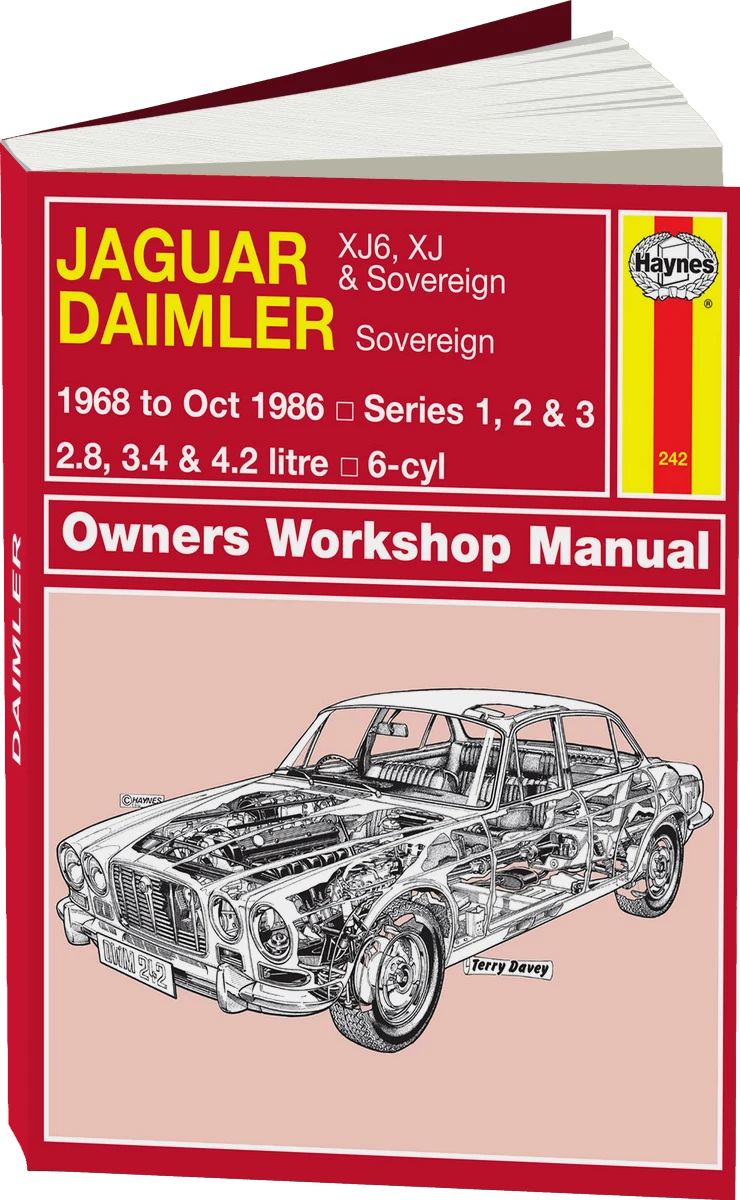 Jaguar XJ6, XJ & Sovereign; Daimler Sovereign (68 - Oct 86) Haynes Repair Manual