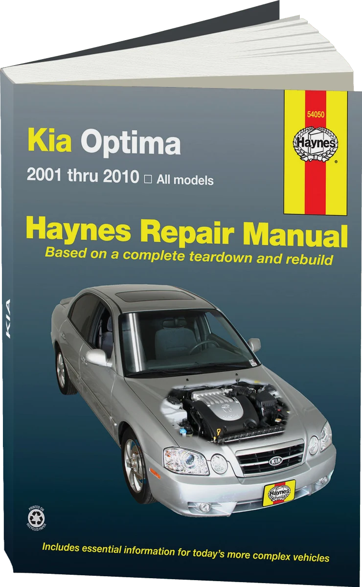 Kia Optima for Optima models (2001-2010) Haynes Repair Manual (USA)