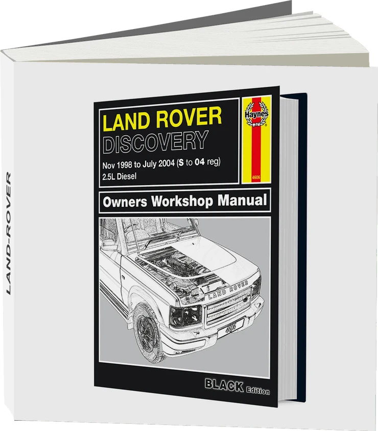 Land Rover Discovery Diesel (Nov 1998-Jul 2004) Haynes Repair Manual - Premium Hardback Black Edition