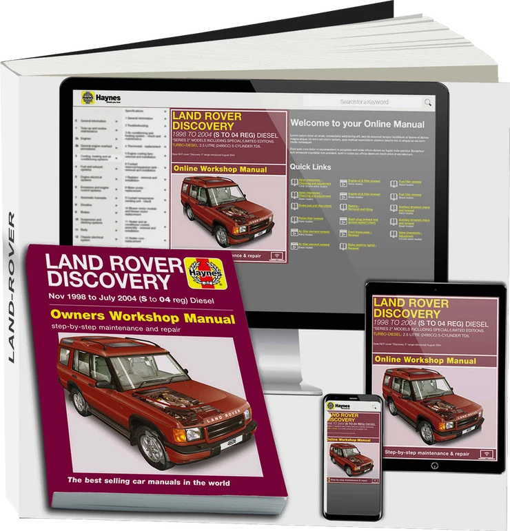 Land Rover Discovery Diesel (Nov 1998-Jul 2004) Haynes Repair Manual