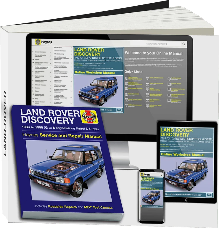 Land Rover Discovery Petrol & Diesel (1989-1998) Haynes Repair Manual