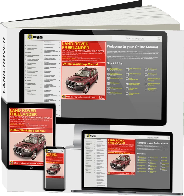 Land Rover Freelander Petrol & Diesel (1997-Sept 2003) R to 53 Haynes Online Manual