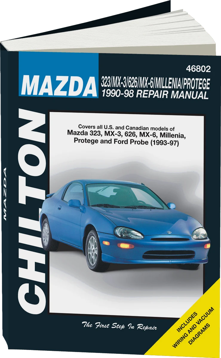 Mazda (1990-98) for of 323, MX-3, 626, MX-6, Millenia, Protege & Ford Probe (1993-97) Chilton Repair Manual (USA)