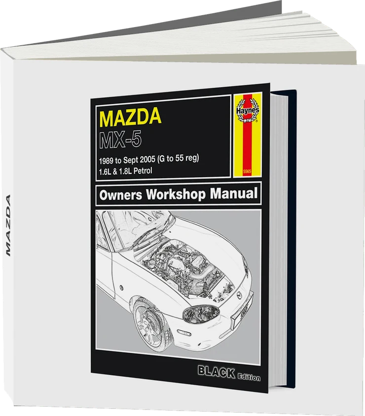 Mazda MX-5 (1989-2005) Haynes Repair Manual - Premium Hardback Black Edition