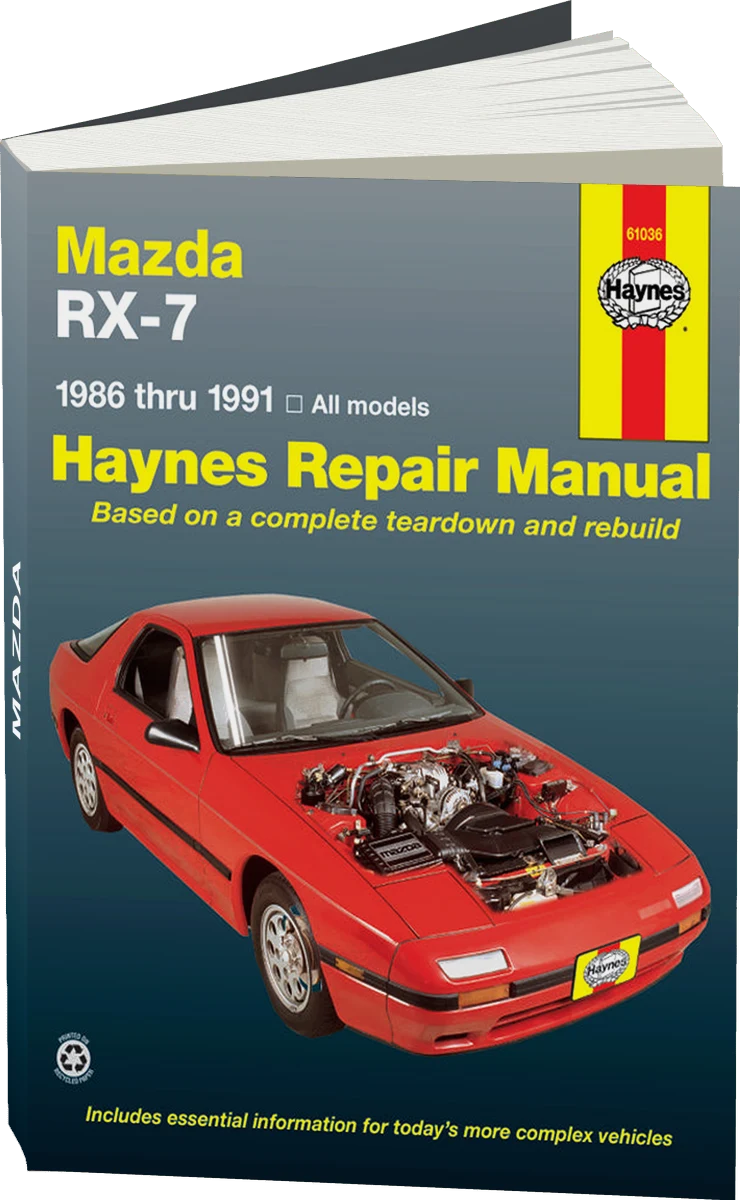 Mazda RX-7 for Mazda RX-7 models inc. turbo (86-91) Haynes Repair Manual