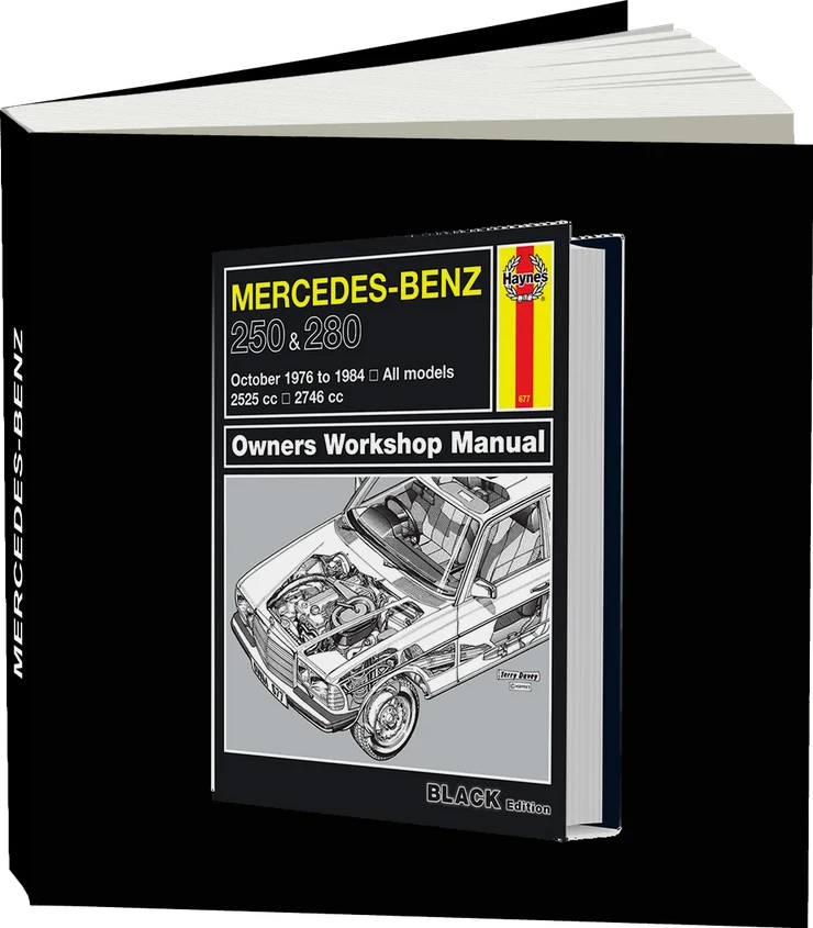 Mercedes-Benz 250 & 280 123 Series Petrol (Oct 1976-1984) Haynes Repair Manual - Premium Hardback Edition