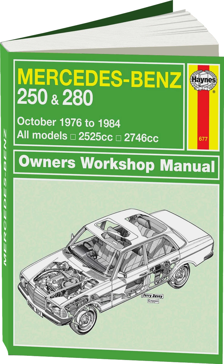 Mercedes-Benz 250 & 280 123 Series Petrol (Oct 1976-1984) Haynes Repair Manual