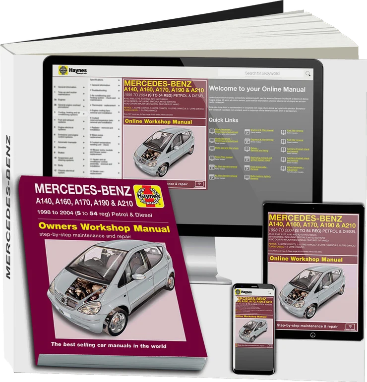 Mercedes-Benz A-Class Petrol & Diesel (1998-2004) Haynes Repair Manual