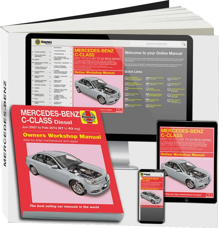 Mercedes-Benz C-Class Diesel (Jun 2007-Feb 2014) 07 to 63 Haynes Repair Manual