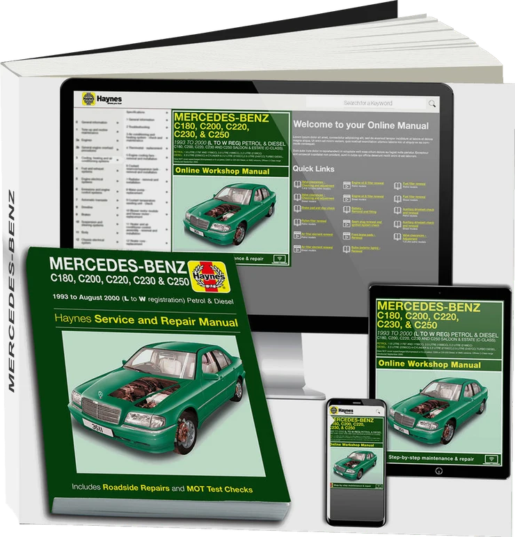 Mercedes-Benz C-Class Petrol & Diesel (1993-Aug 2000) Haynes Repair Manual