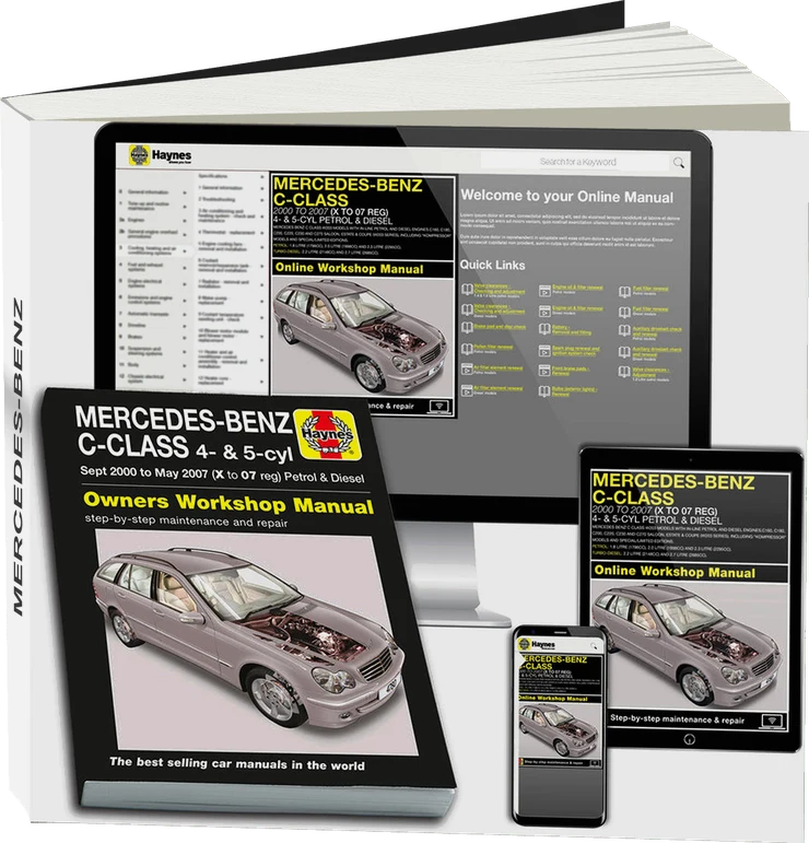 Mercedes-Benz C-Class Petrol & Diesel (Sept 2000-May 2007) Haynes Repair Manual