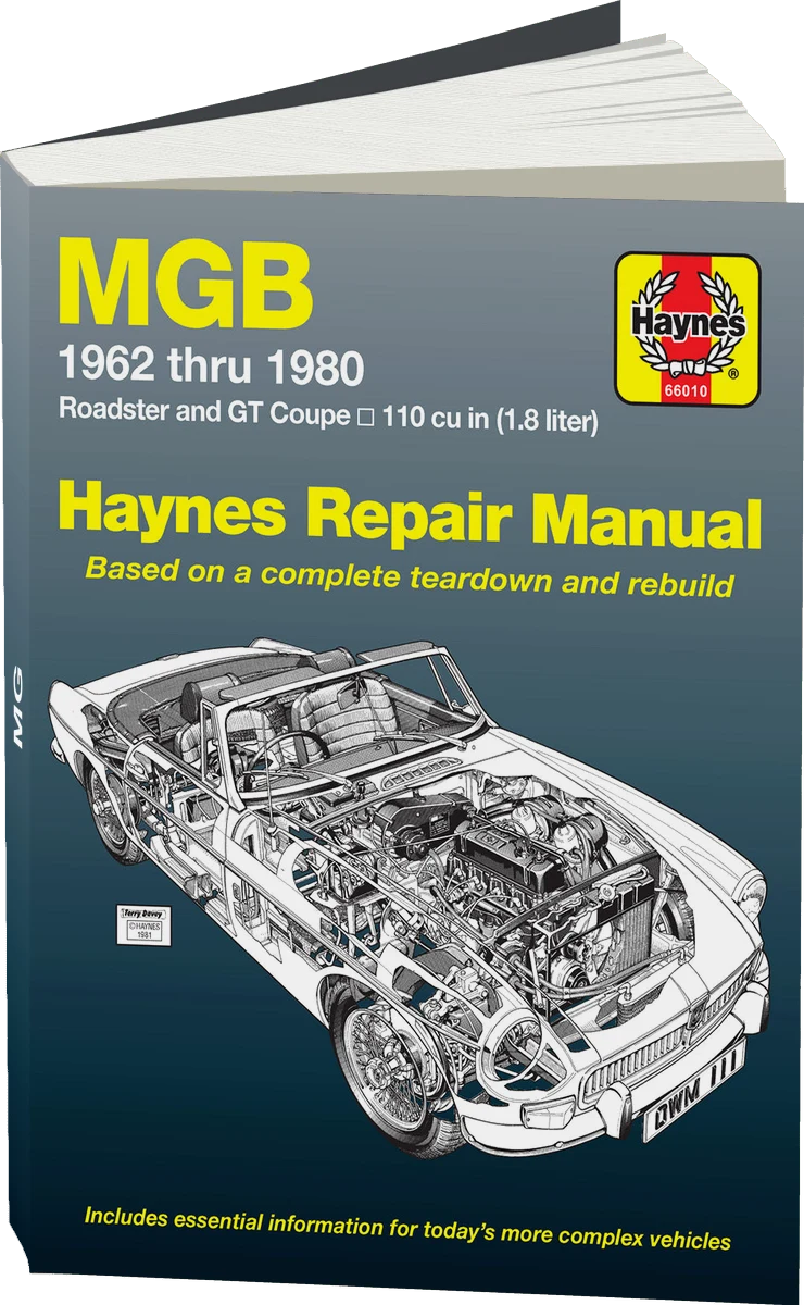 MGB (62-80) Roadster & GT Coupe Haynes Repair Manual